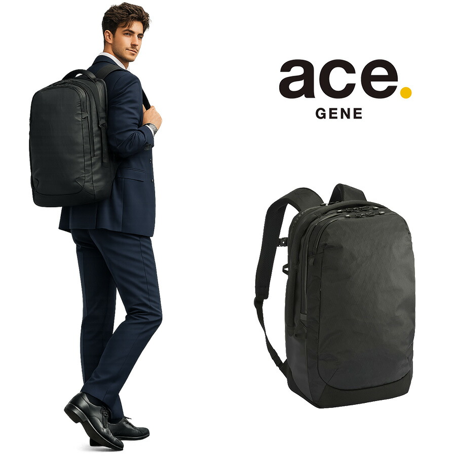 ace.GENE 背嚢 大電気容量 ラグレンティスX 商行為背嚢 23-27L 通い 商行為 普段使い走り 男女兼用 メンズ レディース 差し上げ物 差し上げ物 黒いこと 20052