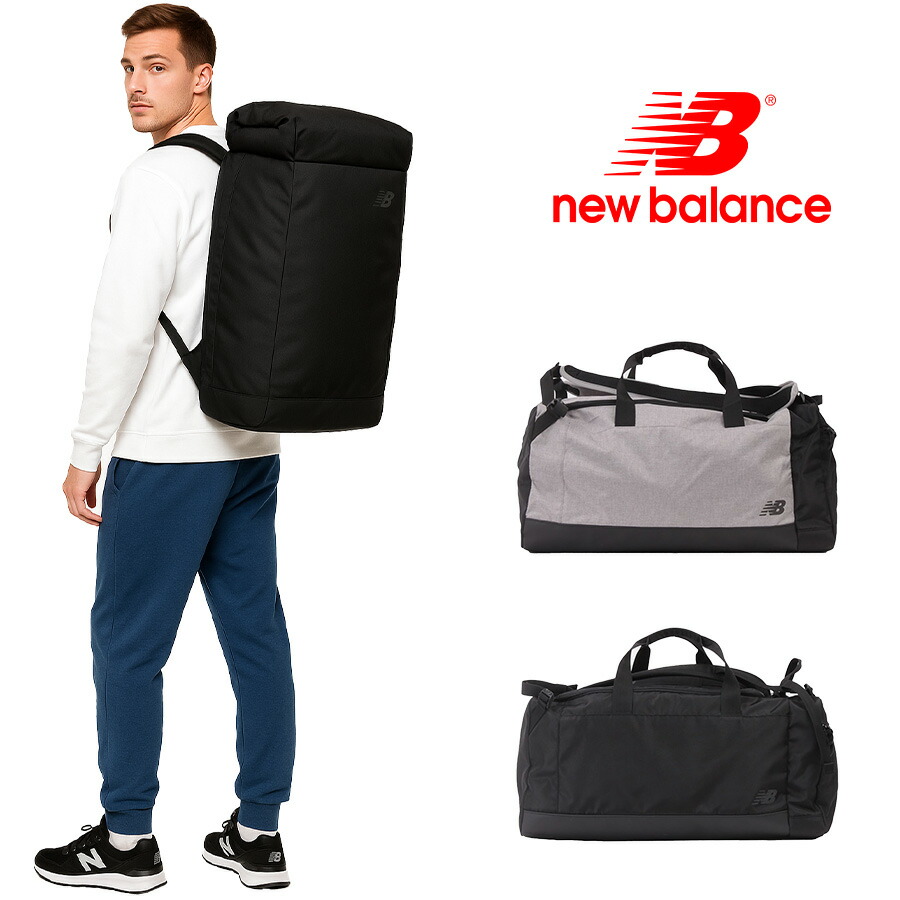 【New Balance】背嚢 大静電容量LAB45701 豆の町背嚢 鞄 ユニ一発やる FIELD DAY続きもの かばん 袋 鞄 御徒面子 分かりやすい 2WAY ニュー平衡にする 黒いこと 薄墨色 使い分かりやすい かっこいい 今めかしい お出かけ 大静電容量 体育館 アウトドア 普段使い走り 日常 大静電容量