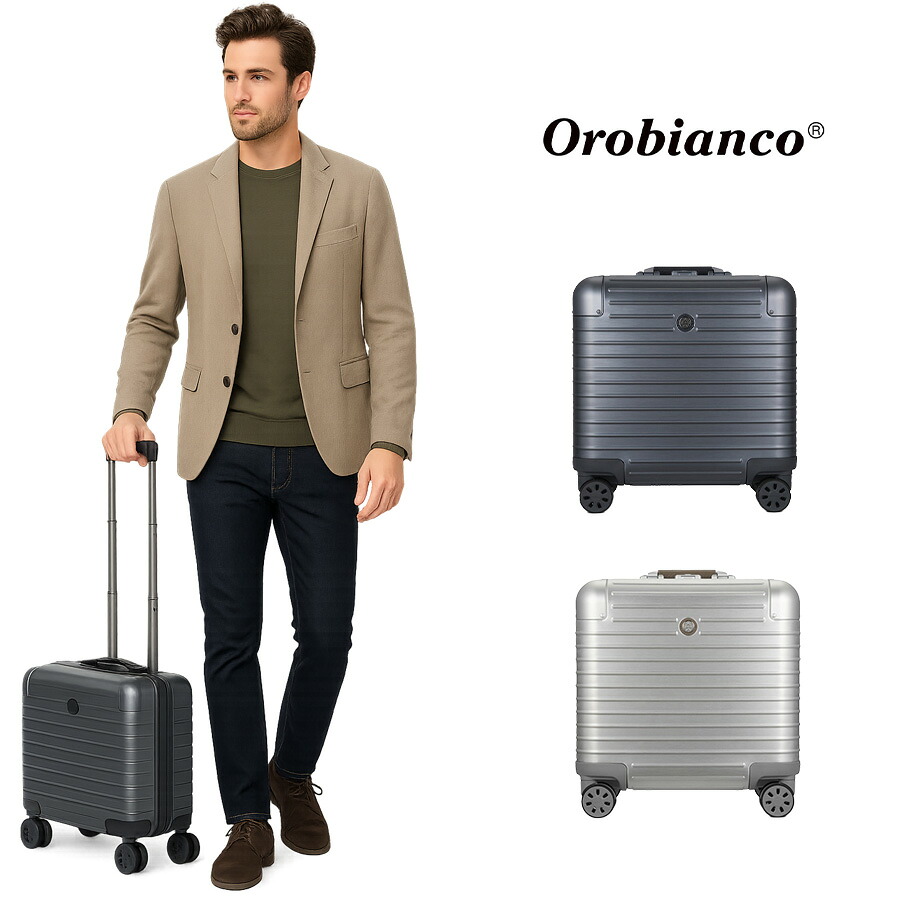 【Orobianco】93141 モヴェンツァ 旅行バッグ 30L 2-3泊 機内持ち込み能力のある 大電気容量 出張 旅する 一時滞在 ラゲージタグ ユニ一発やる 差し上げ物 差し上げ物 しろがね色