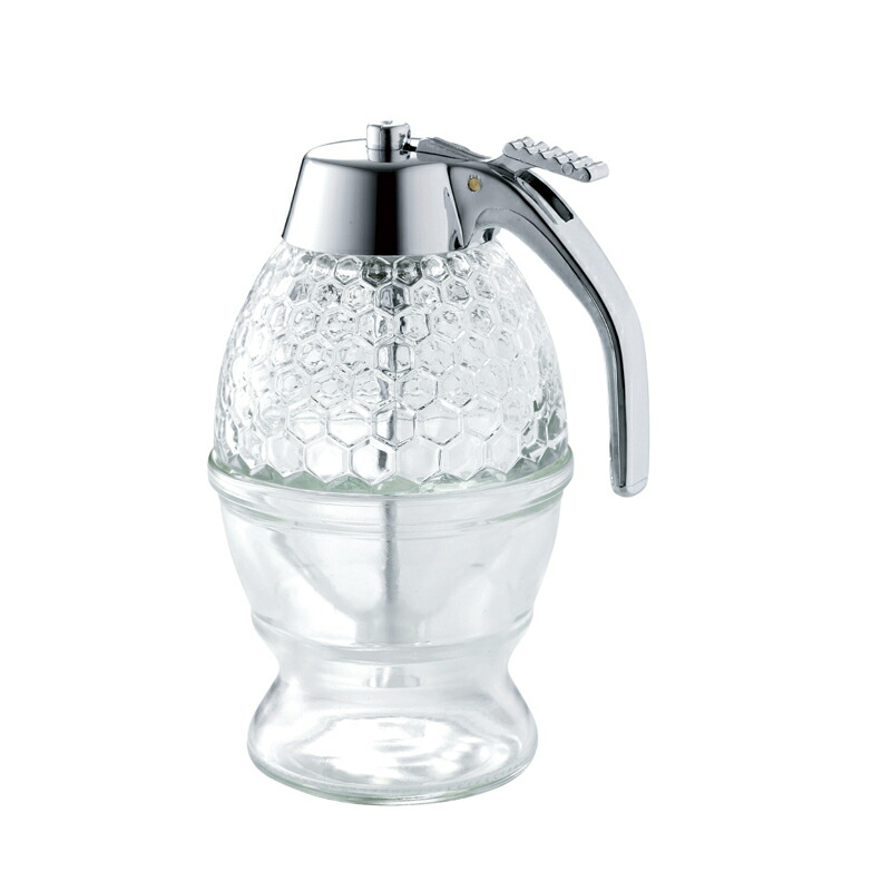 楽天市場 ハニーディスペンサー はちみつ ハチミツ 蜂蜜 ディスペンサー 容器 ガラス製 おしゃれ 受け皿式 佐藤金属興業 Salus テイストジャパン