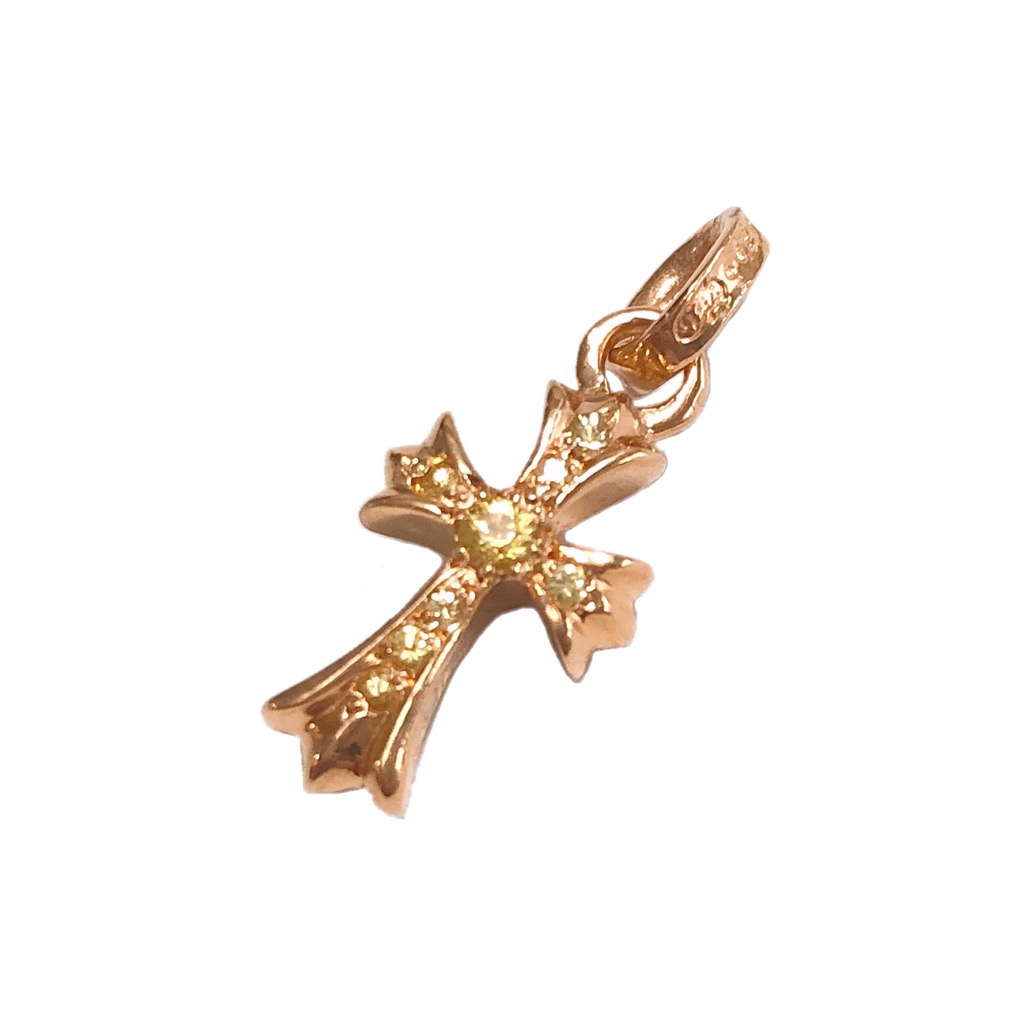 クロムハーツ ２２ｋ ベビーファット イエロー 美品 サファイア 専門店 最大65%OFFクーポン 中古
