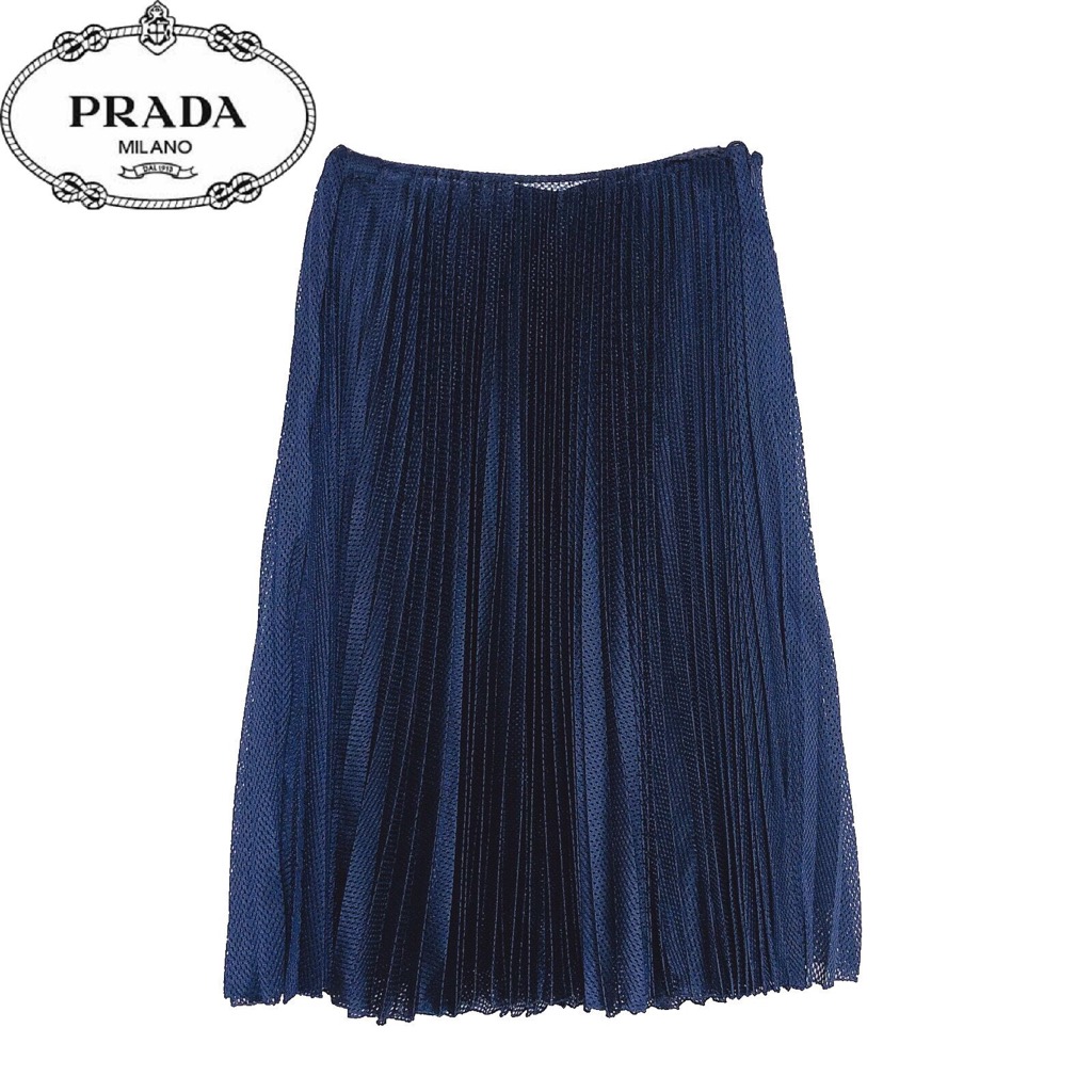 PRADA プラダスポーツ ミドルスカート タイトスカート レディース ネイビー PRADA プラダスポーツ ミドルスカート タイトスカート