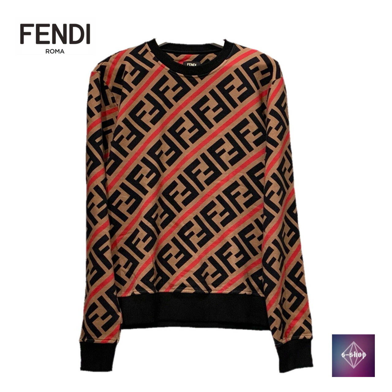 待望の再販！ 美品 ベロア FENDI スウェット 花柄 フェンディ FENDI