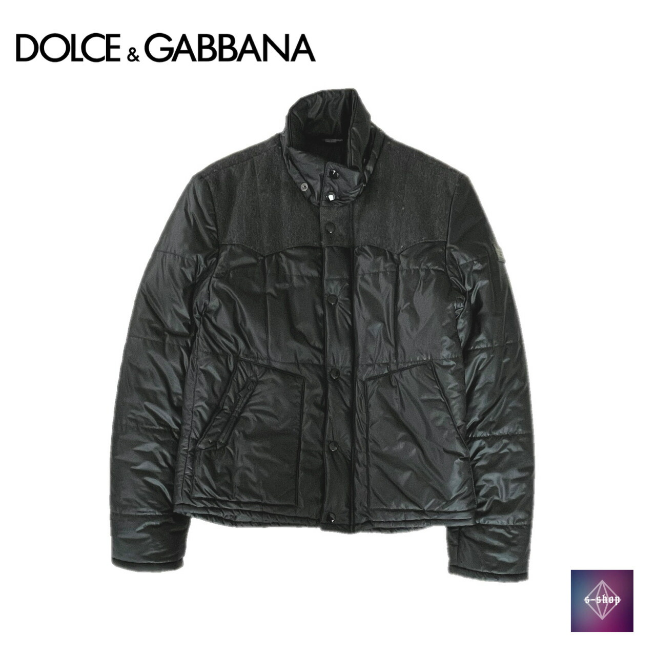 DOLCE&GABBANA ホログラフィック メタリック ダウンジャケット org.jpg