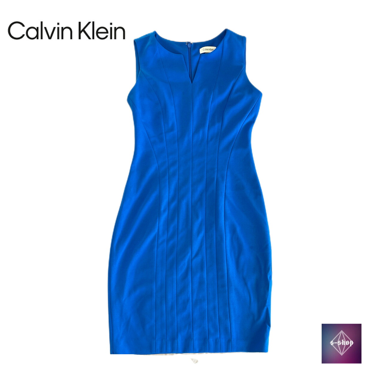 CALVIN KLEIN カルバンクライン ミニワンピース タイトワンピース ドレス 中古｜s-shop ブランド買取 販売