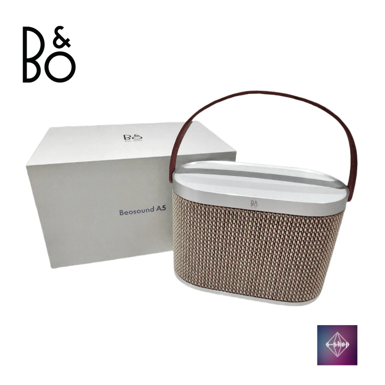 【見せびらかす品】Bang\u0026Olufsen バングアンドオルフセン BeoSound A5 ベオサウンド Wireless Speaker 無線電話金棒引き  Wi-Fi Bluetooth 無線LAN ブルートゥース 金棒引き 無線電話 B\u0026O  リミテッドエディション 100周年制限事項 申し受ける 赤銅色 美品