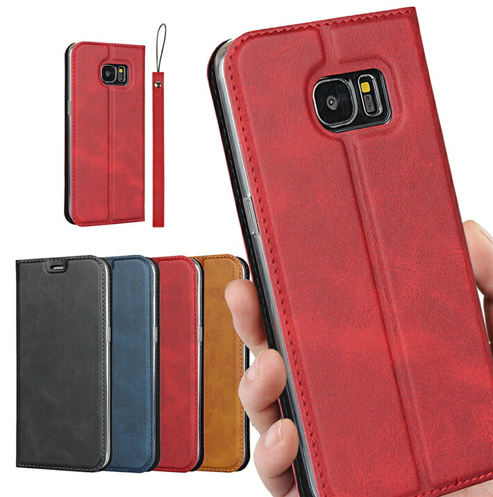 楽天市場 Samsung Galaxy S7 Edge Samsung Galaxy S7edge ケース 手帳型 サムスン Sc 02h Scv33 カバー ギャラクシー S7 エッジ ケース Case 高質合成皮革 内蔵マグネット カード入れ スタンド機能 シンプル落ち着いた色 高品質 ストラップホール付き ストラップ同梱