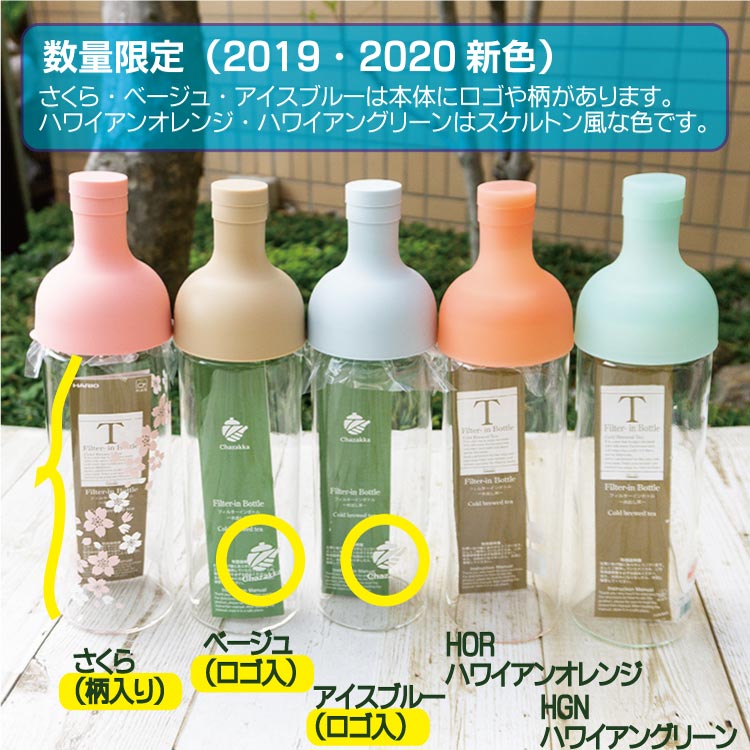 楽天市場 18日はポイント最大4倍 全17色 フィルターインボトル 750ml ファミリーサイズ Hario ハリオ おいしい 水出し 茶 耐熱 桜 ボトル ポット Fib 75 21 入学祝い お返し お茶のたていし園