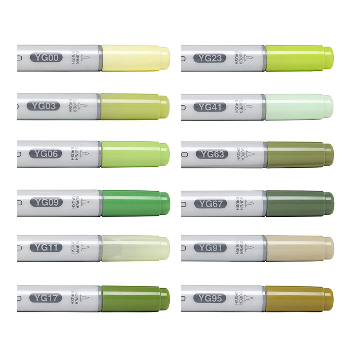 楽天市場 Too Copic コピックチャオ 単色 黄緑系 同色3本セット 書き味や色味の品質はコピック スケッチと同じです 立野機工のwebショッピング