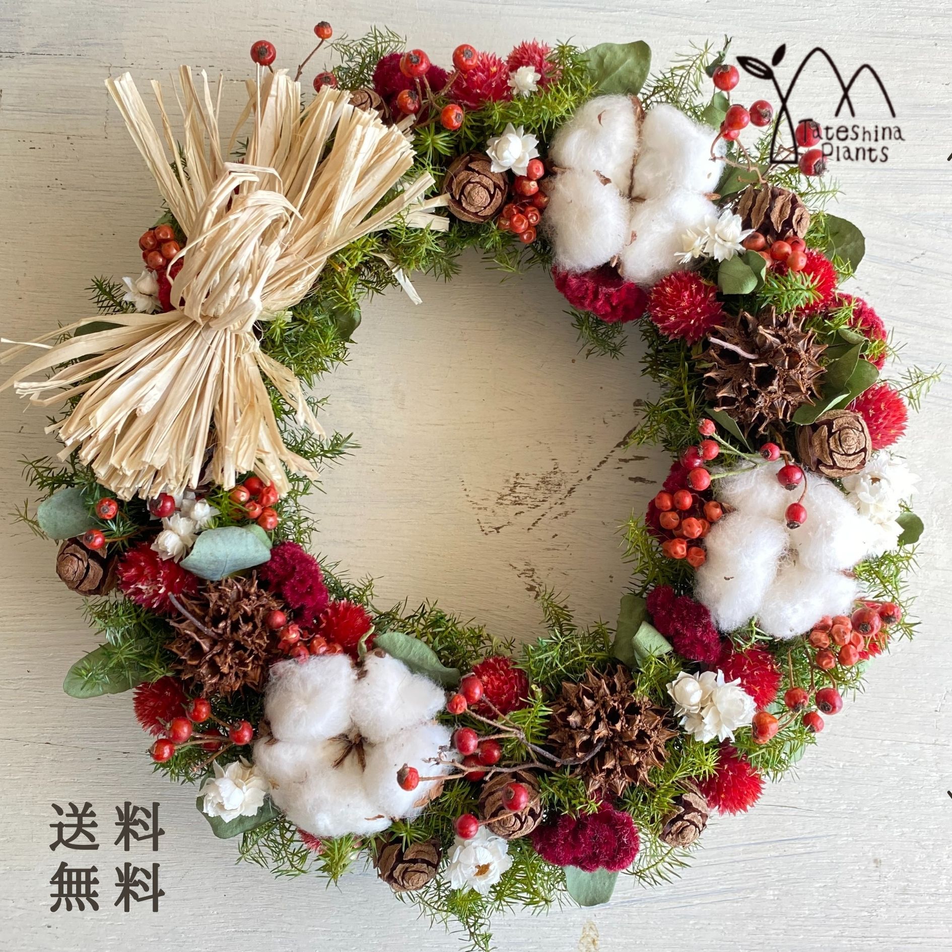 ドライフラワー クリスマスリース プレゼント 送料無料 インテリア 人気 フラワーリース おしゃれ ナチュラル お花 ふわふわコットンリース ギフト 壁飾り お誕生日 お祝い Thetechbulletin Com