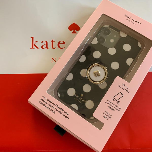 楽天市場 ケイトスペード アイフォンケース Iphoneケース Iphone12 Kate Spade Iphoneケース Iphone12 アイフォン12 リング ドット 黒 ブラック 人気 ポリウレタン 自立 スタンド Wir 即発送 達人のギフト屋さん
