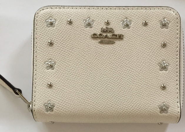 楽天市場 コーチ Coach 財布 フローラル リベッツ スモール ジップアラウンド レディース財布 ミニ財布 オフホワイト 白 F 即発送 達人のギフト屋さん