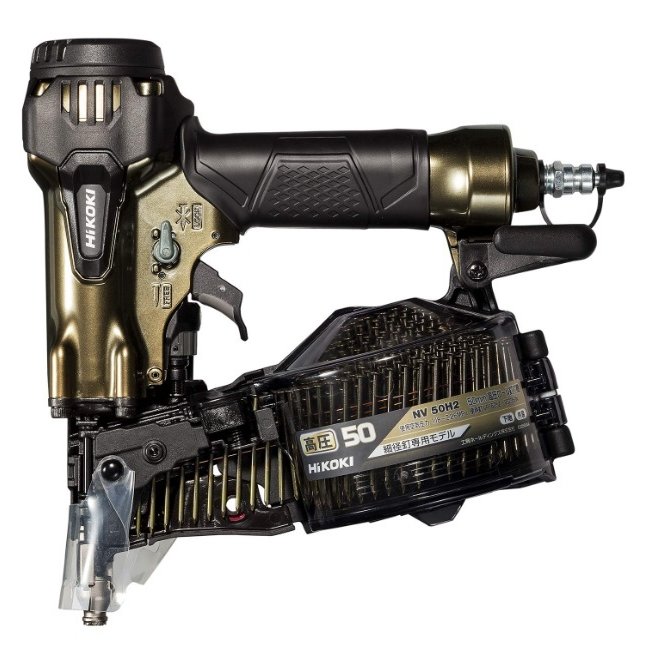(　平日13時まで)HiKOKI (ハイコーキ) 高圧ロール釘打機 50mm NV50H2 細径釘専用 ※ケース別売【DIY/電動工具/釘打機】｜激安工具のタツマックスメガ 39,676円