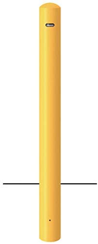 【メーカー直送：代引不可】サンポール sanpole ピラー 固定式 フック無 車止めポール 直径101.6mm H850 黄 FPA-11U-F00(Y) (FPA11UF00Y)【駐車場/出入口/車庫/公共施設/商業施設/公園/広場/安全用品】