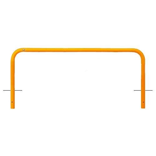 【メーカー直送：代引不可】サンポール sanpole アーチ 固定式 車止めポール 黄 FAA-7U20-650(Y)(FAA7U20650Y)【駐車場/出入口/車庫/公共施設/商業施設/公園/広場/安全用品】