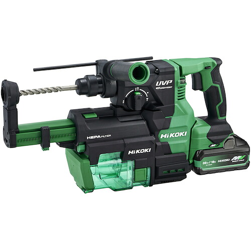 (製造会社直送 代引不可)HiKOKI（ハイコーキ） 36V ロータリハンマドリル 集じん印字機 DH3628DB(2WPZ) ※ビット別売り ※乾電池（BSL36B18X）2個・申し受ける器・取り合わせ容れもの付き添い人