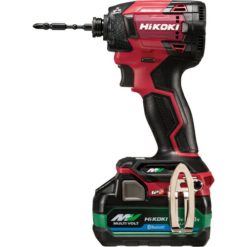 (メーカー直送 代引不可）HiKOKI(ハイコーキ) 36V コードレスインパクトドライバ WH36DD(2XHRSZ) スコーピオンレッド ※バッテリー×2個、充電器、ケース付き 【電動工具/DIY/インパクトドライバ/電動ドライバ/Bluetooth接続】