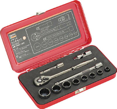【ソケットレンチがお買い得価格】ＴＲＵＳＣＯ　ソケットレンチセット　差込角９．５ｍｍ　１２Ｓ TSW312BS [301-9799] 【ソケットレンチ】[TSW3-12BS]