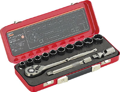 【ソケットレンチが割引価格】ＴＲＵＳＣＯ　ソケットレンチセット　差込角１２．７ｍｍ　１３Ｓ TSW413S [301-9829] 【ソケットレンチ】[TSW4-13S]｜激安工具のタツマックスメガ