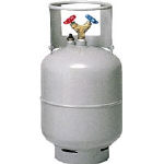 アサダ　フロン回収ボンベ　フロートセンサー付　２４Ｌ　無記名 TF057 [249-5279] 【フロン回収用品】[TF057]｜激安工具のタツマックスメガ