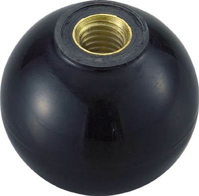 ＴＲＵＳＣＯ 樹脂製握り玉 金具付黒 ４０ＸＭ１０ｍｍ TPC4010BK [329-1952] 【ノブ】[TPC40-10BK]