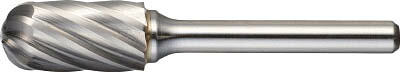 ＴＲＵＳＣＯ　超硬バー　先丸円筒型　Φ１２．７Ｘ刃長２５Ｘ軸６　アルミカット TA2C127 [384-0883] 【超硬バー】[TA2C127]