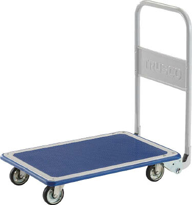 ＴＲＵＳＣＯ 押しつける製手押し車 ドンキーカート 折りたたみ式広広とした手持ち部分７４０×４８０ WD150N [414-5691] 【押しつける製持ちはこび車/手押し車/流通】[WD150N]