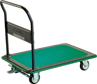 （メーカー直送　代引不可）ＴＲＵＳＣＯ　固定ハンドルタイプ　プレス製運搬車２００ＫＧ　ブレーキ付 116SEBN [416-3435] 【プレス製運搬車】[116SEBN]｜激安工具のタツマックスメガ