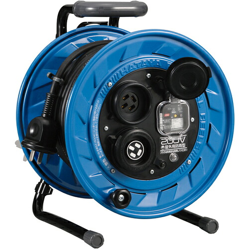 ハタヤ 三相２００Ｖ型室外用吊りひも木管 ２０ｍ アース・ブレーカー付 (851-3835) (BFS202M)