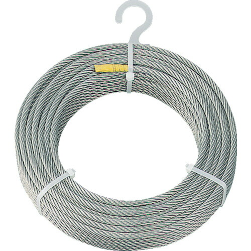 ＴＲＵＳＣＯ ステンレスワイヤロープ Φ８．０粍Ｘ３０ｍ (818-8165) (CWS8S30)