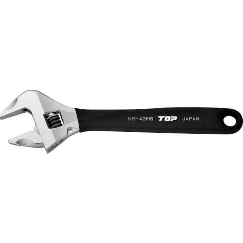 ＴＯＰ　ワークワイド（ガタ無しモンキレンチ）グリップ付 (258-0032) (HM43MGBK)