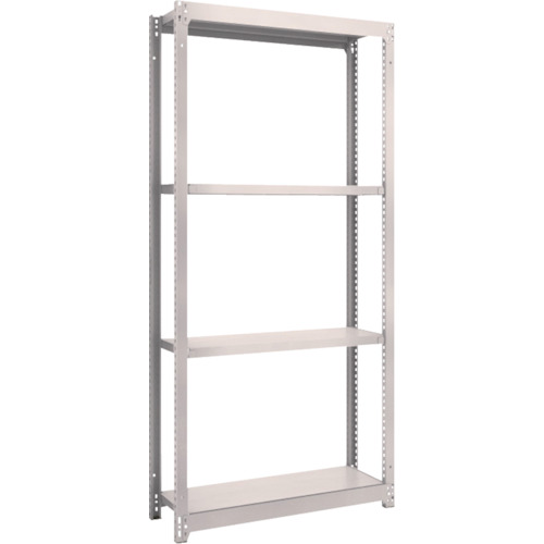 ＴＲＵＳＣＯ スチール写真仕合わせ Ｍ１．５型軽中量棚 １７６０Ｘ２９５ＸＨ２１００ ４段単体 ネオ薄墨色 (527-5501) (M1.57634)