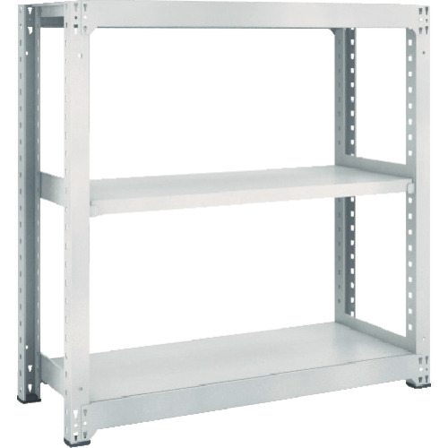 ＴＲＵＳＣＯ スチールラック Ｍ３型中量棚 ９００Ｘ５７１ＸＨ１５００ ３段 単体 ネオグレー (780-1483) (M35363)