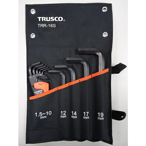 ＴＲＵＳＣＯ　六角棒レンチセット（標準タイプ）１６本入 (488-9738) (TRR16S)