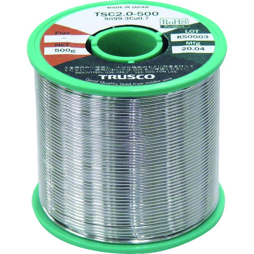 ＴＲＵＳＣＯ　鉛フリーはんだ（配管・配線用）Φ１．０－５００Ｇ (207-5818) (TSC1.0500)