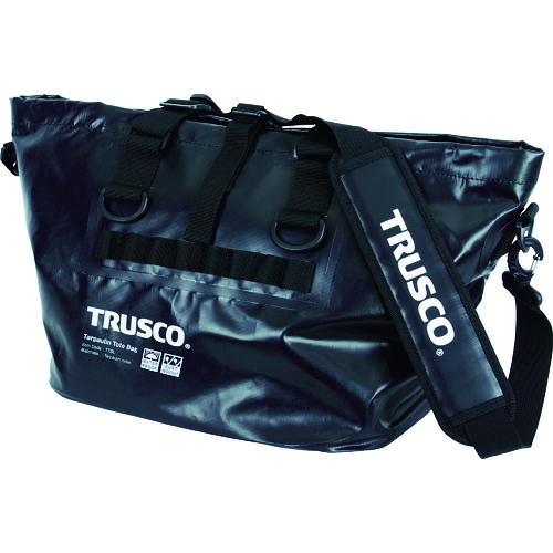 ＴＲＵＳＣＯ　防水ターポリントートバッグ　Ｌサイズ　ブラック (489-2801) (TTBLBK)