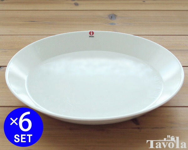 イッタラ ティーマ ホワイト 007244 プレート 26cm 6枚セット 【おしゃれ 北欧食器】【オ-ブンウェア特集】【お皿】
