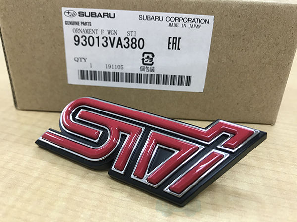 楽天市場】93079VA270【スバル純正】STIレターマーク リア用 WRX STI VAB E型~F型【SUBARU純正部品】純正パーツ  オーナメント リアエンブレム : ちいさなクルマ専門店ウイウイ練馬