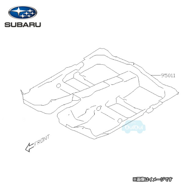 95011FJ140フロアマット ※交換 補修用部品※単品販売純正パーツ 純正部品 【ご予約品】