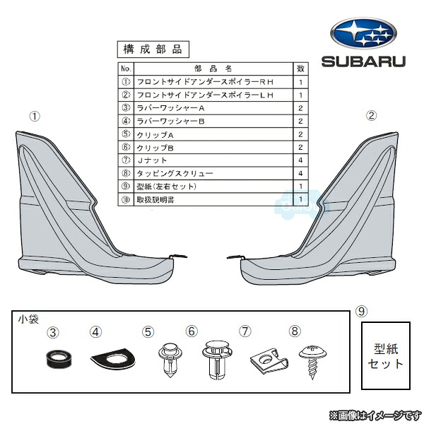 SG517SJ100【スバル純正】STI フロントサイドアンダースポイラー※補修・交換用部品【SUBARU純正部品】フォレスター(SK)D型～ 26,823円
