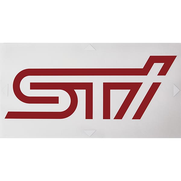 楽天市場】STSG14100291(またはSTSG14100290)【スバル公式】STI ステッカーB/チェリーレッド 7×12.5cm※2枚 入り【メール便OK】【SUBARUオンライン】【STIロゴグッズ】(旧品番：STSG11100810・STSG14100290) :  ちいさなクルマ専門店ウイウイ練馬