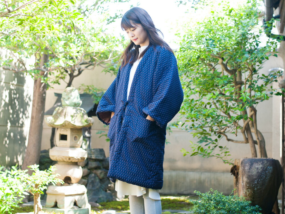 はんてん レディース ロング ロング 半纏 レディース 暖かい おしゃれ 日本製 久留米 草履 Rocca 六花 久留米織 綿入り 綿100 大きいサイズ かわいい 女性 半天 袢纏 どてら 丹前 ちゃんちゃんこ 中綿 中わた 暖かい ギフト プレゼント