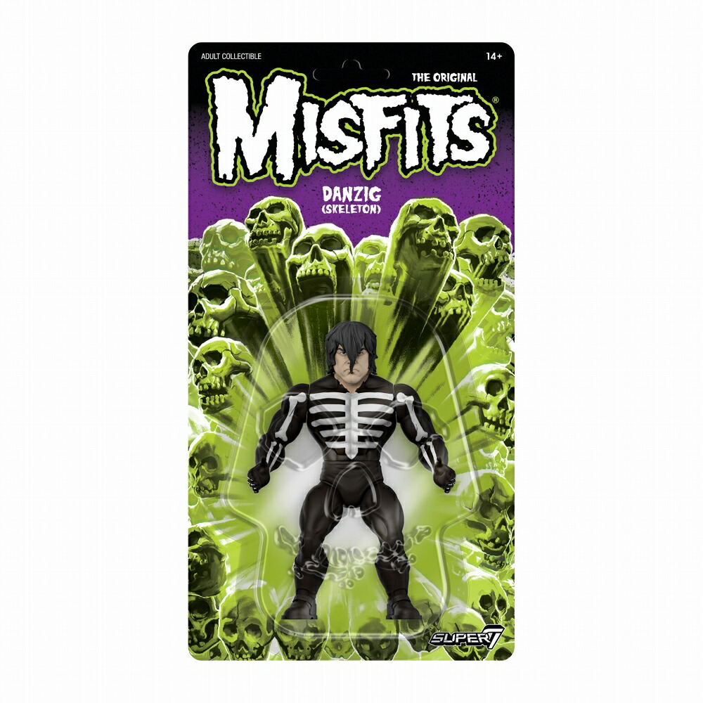 ヴィンテージフィギュアシリーズ/ MISFITS（ミスフィッツ）: グレン・ダンジグ（スケルトンシャツ Ver.）  スーパー7【予約商品/2025年2月予定/送料無料】 | TOYSKING.NEWS