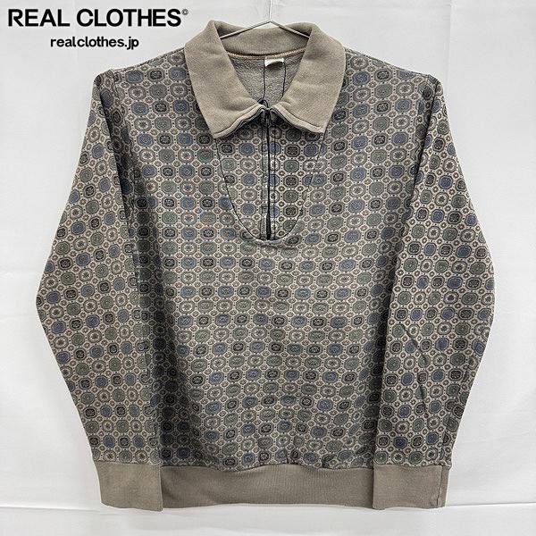 【中古】PENNEY'S 60s 総柄 ハーフジップ スウェット S｜Used＆Vintageリアクロ