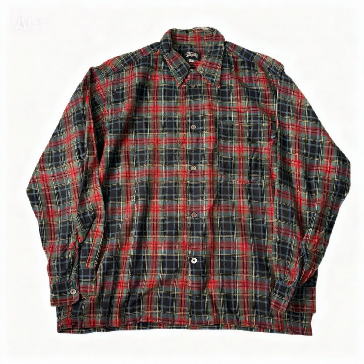 OLD STUSSY 1980s 黒タグ Check Shirt M｜Used＆Vintageリアクロ 24,358円