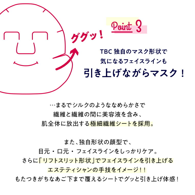 楽天市場 公式 Tbc エステティックフェイシャルマスク 1枚入 5袋 Box入り フェイスマスク シートマスク 乳液マスク 美容液マスク 保湿 シートパック パック マスク スペシャルケア エイジング Beautyd ｔｂｃオンラインストア