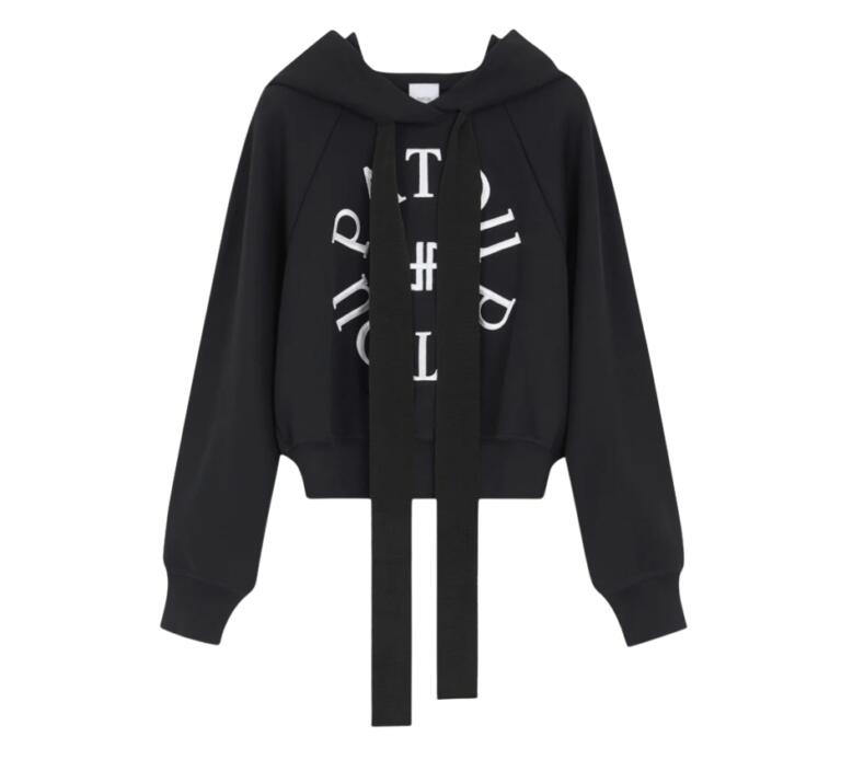 PATOU パトゥ ロゴクロップドコットンパーカー メダリオンフーディー JE0699995900B