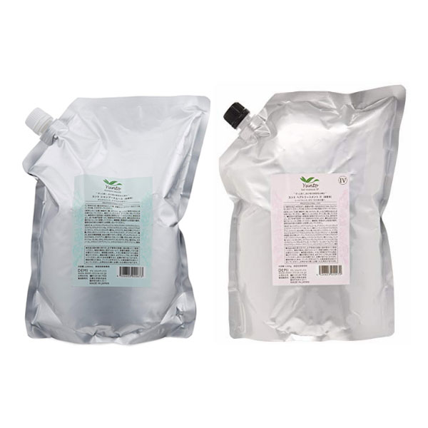 DEMI Yuntoデミ ユント シャンプー 2000mL + 整髪剤 2000g （詰め替え）仕掛ける (貨物輸送無料)（点火装置 スムース シル足懸かり モイストからシャンプーを選りわけるください） (asr)(sspp)