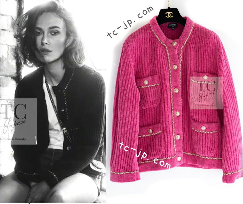 CHANEL ピンク カーディガン 楽天市場】【シャネル】Chanel ココマーク ターンロック