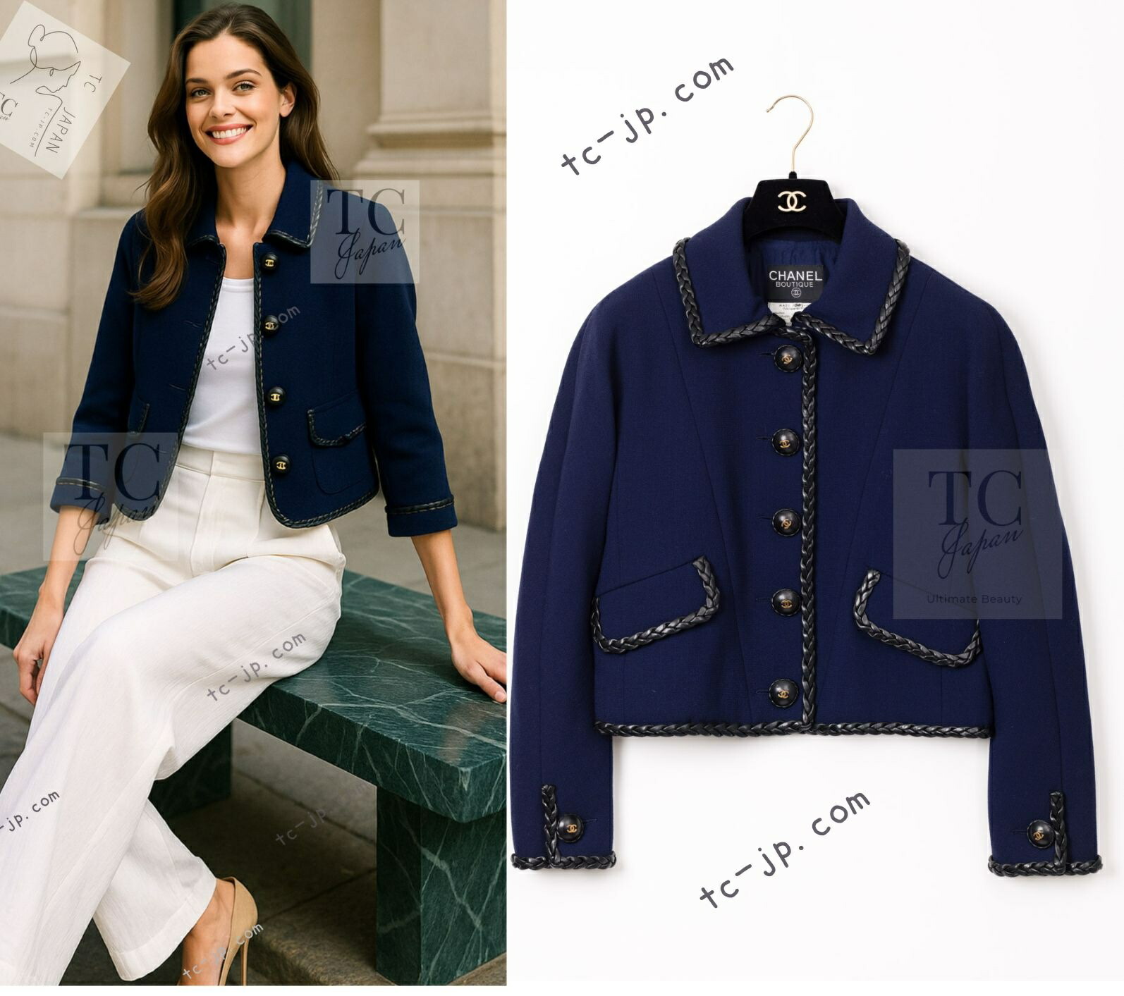 楽天市場】[中古] シャネル ワンピース CHANEL アイボリー ゴールド